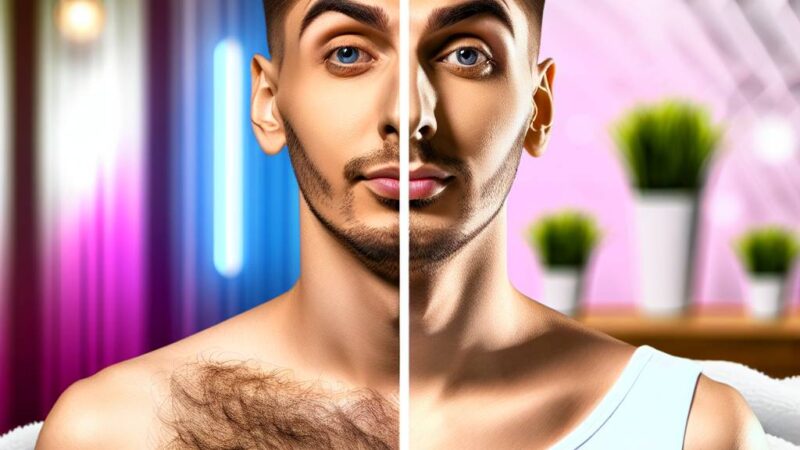 胸毛とは別れ、清潔感と出会う:メンズ脱毛の新たな可能性